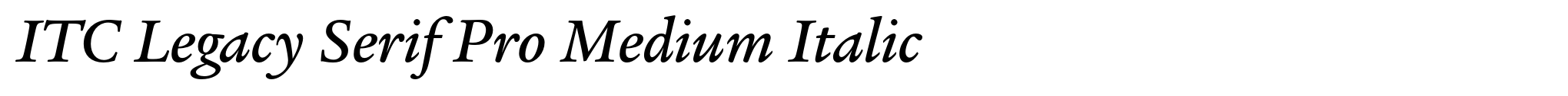 ITC Legacy Serif Pro Medium Italic image